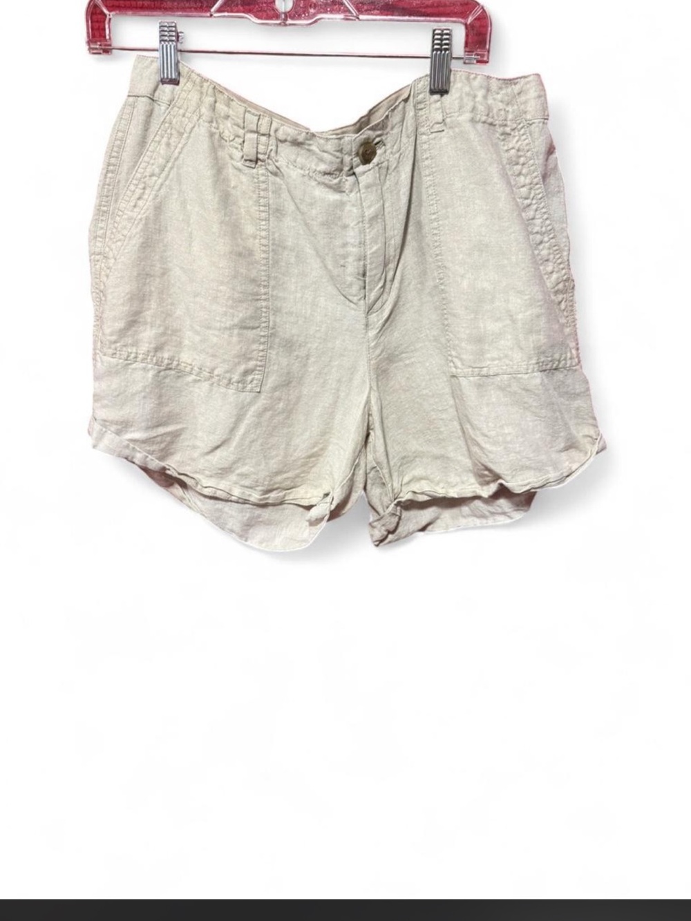 GAP Light Beige Linen-Blend Women's Shorts